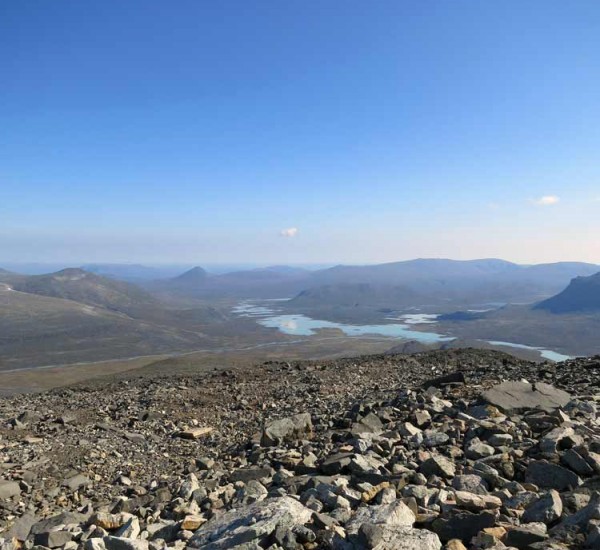 Utsikt från Vuojnestjåhkkå